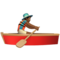 Person Rowing Boat - Medium Black emoji on Apple
